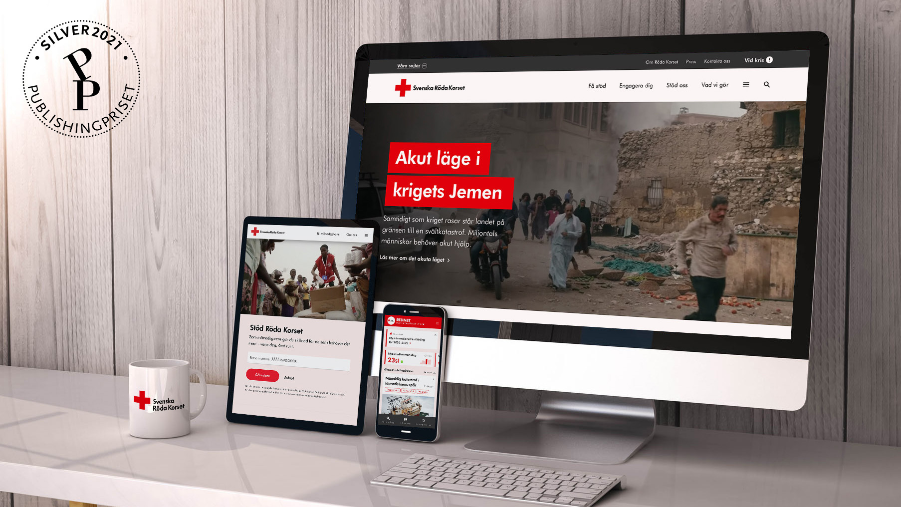 Ett Röda Korset på nätet